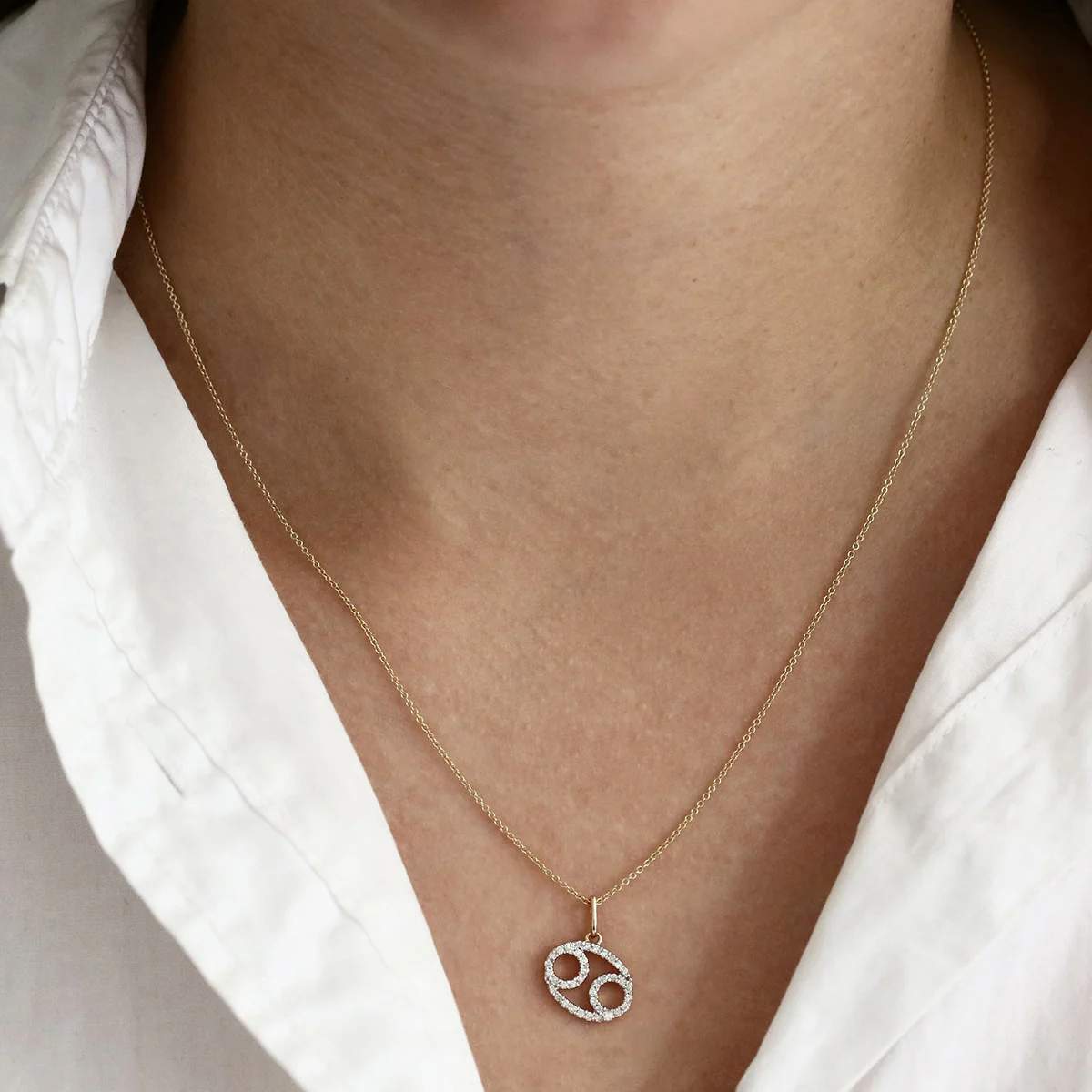Personalised Diamond Zodiac Pendant | 9K Yellow Gold - Image 8