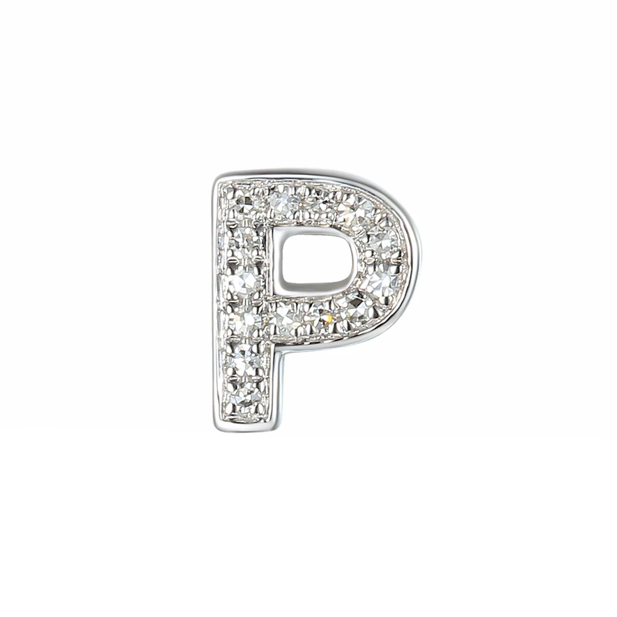 Personalised Luxury Diamond Double Letter Necklace | 9K White Gold - Image 16