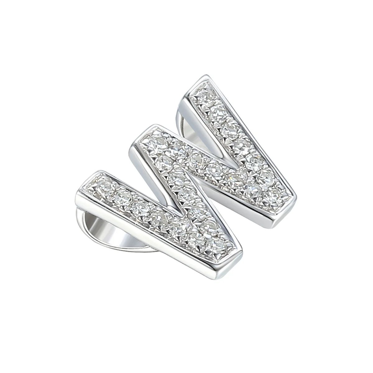 Personalised Luxury Diamond Double Letter Necklace | 9K White Gold - Image 21