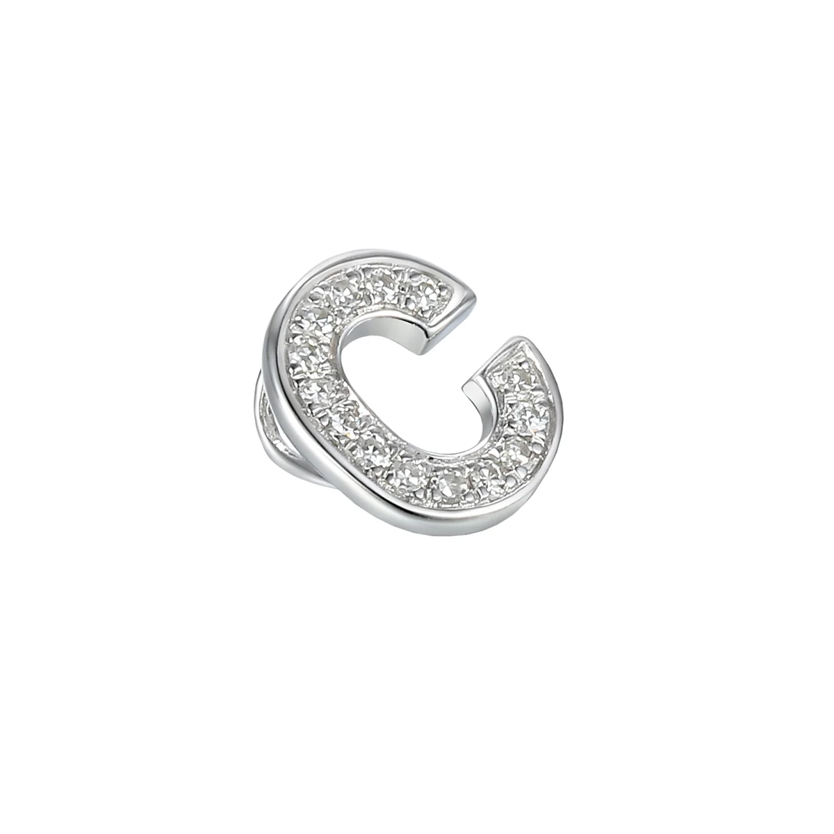 Personalised Luxury Diamond Double Letter Necklace | 9K White Gold - Image 3