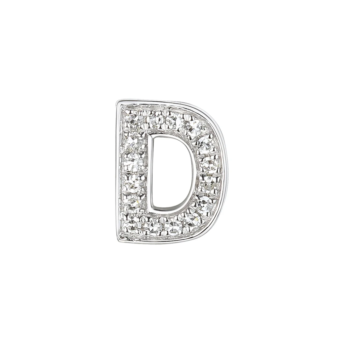 Personalised Luxury Diamond Double Letter Necklace | 9K White Gold - Image 4