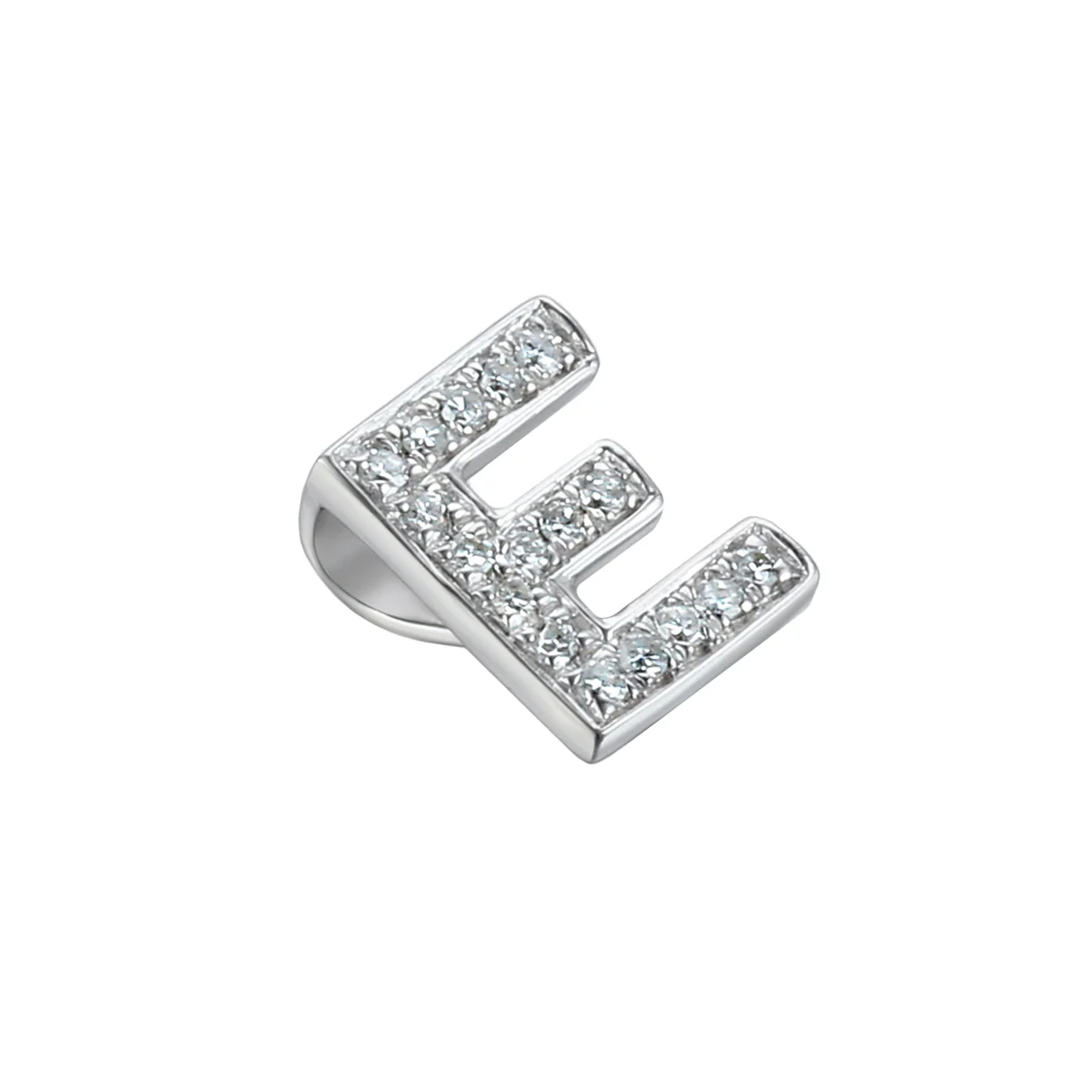 Personalised Luxury Diamond Double Letter Necklace | 9K White Gold - Image 5