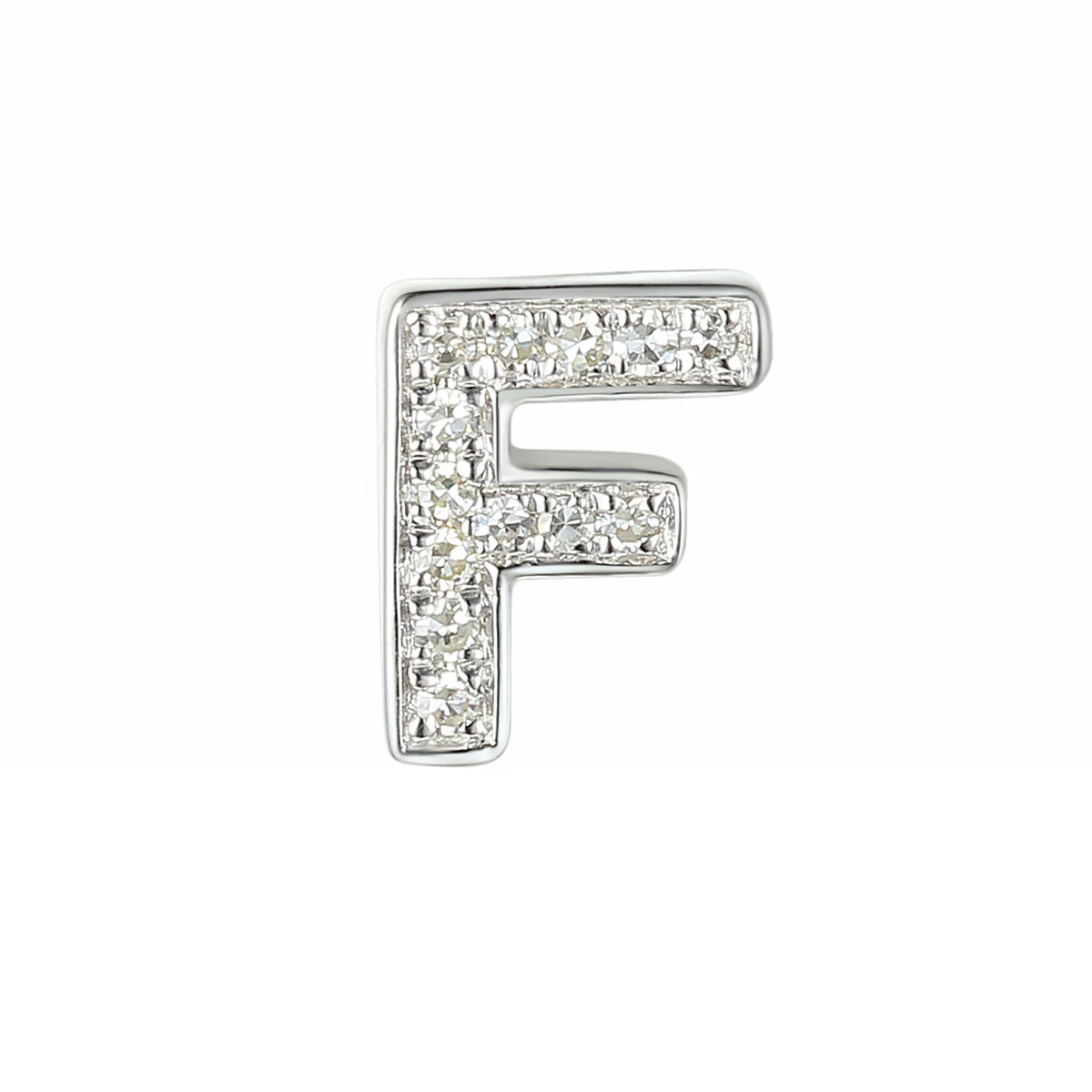 Personalised Luxury Diamond Double Letter Necklace | 9K White Gold - Image 6