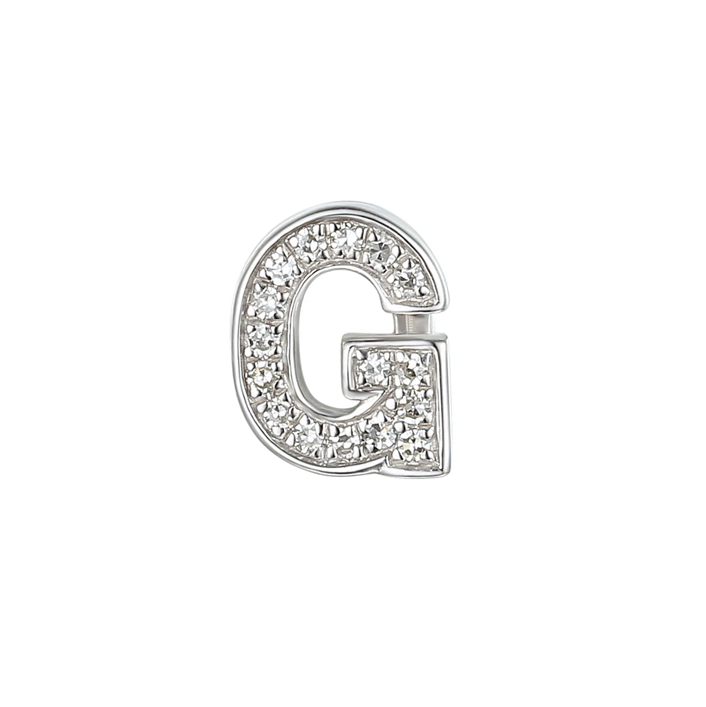 Personalised Luxury Diamond Double Letter Necklace | 9K White Gold - Image 7