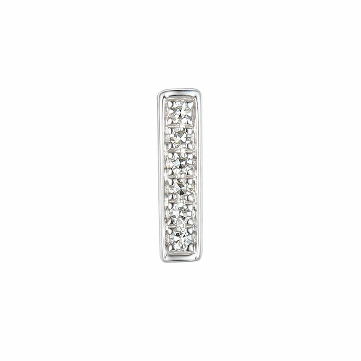Personalised Luxury Diamond Letter Necklace | 9K White Gold - Image 11