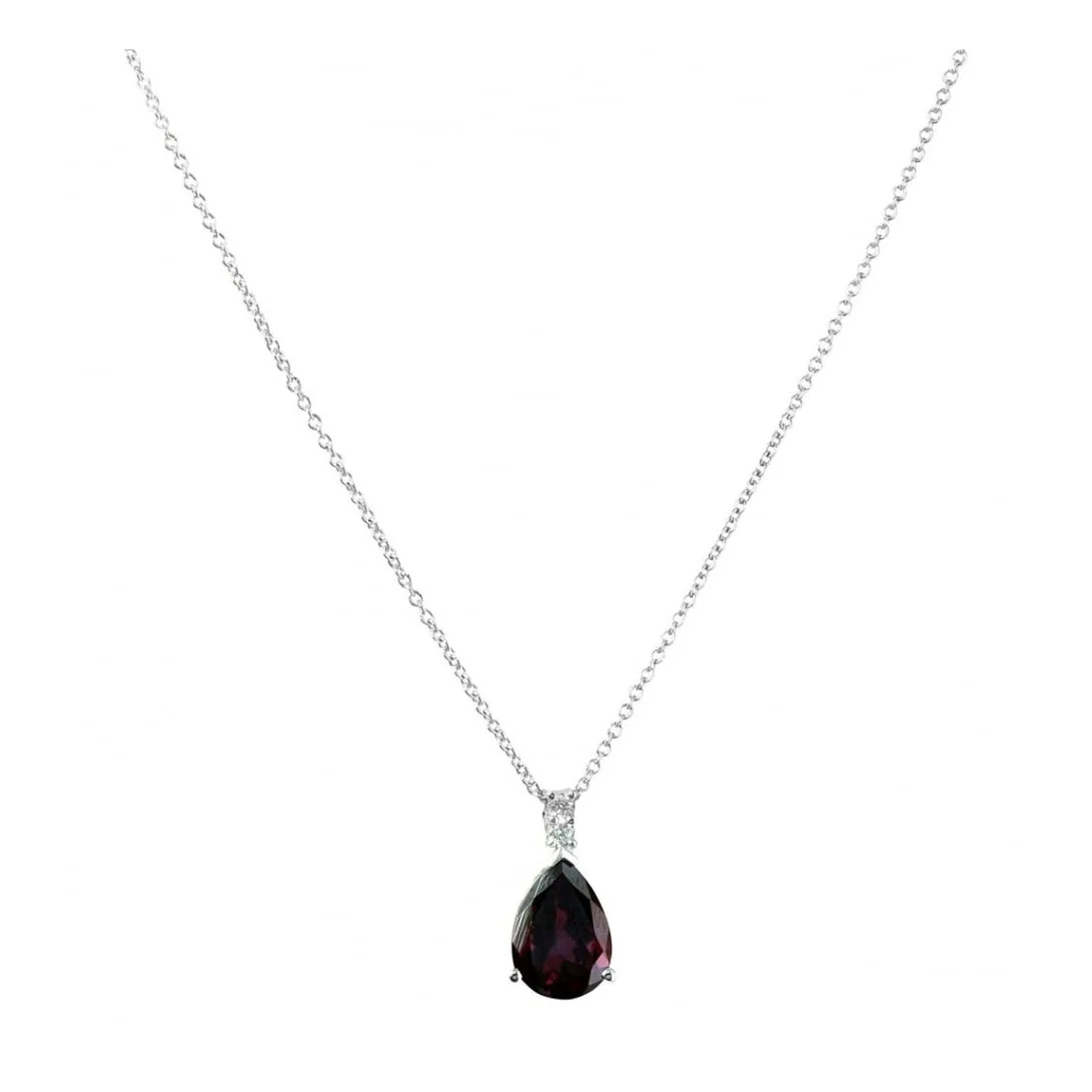 Pink Tourmaline Pendant With Diamonds - Image 2
