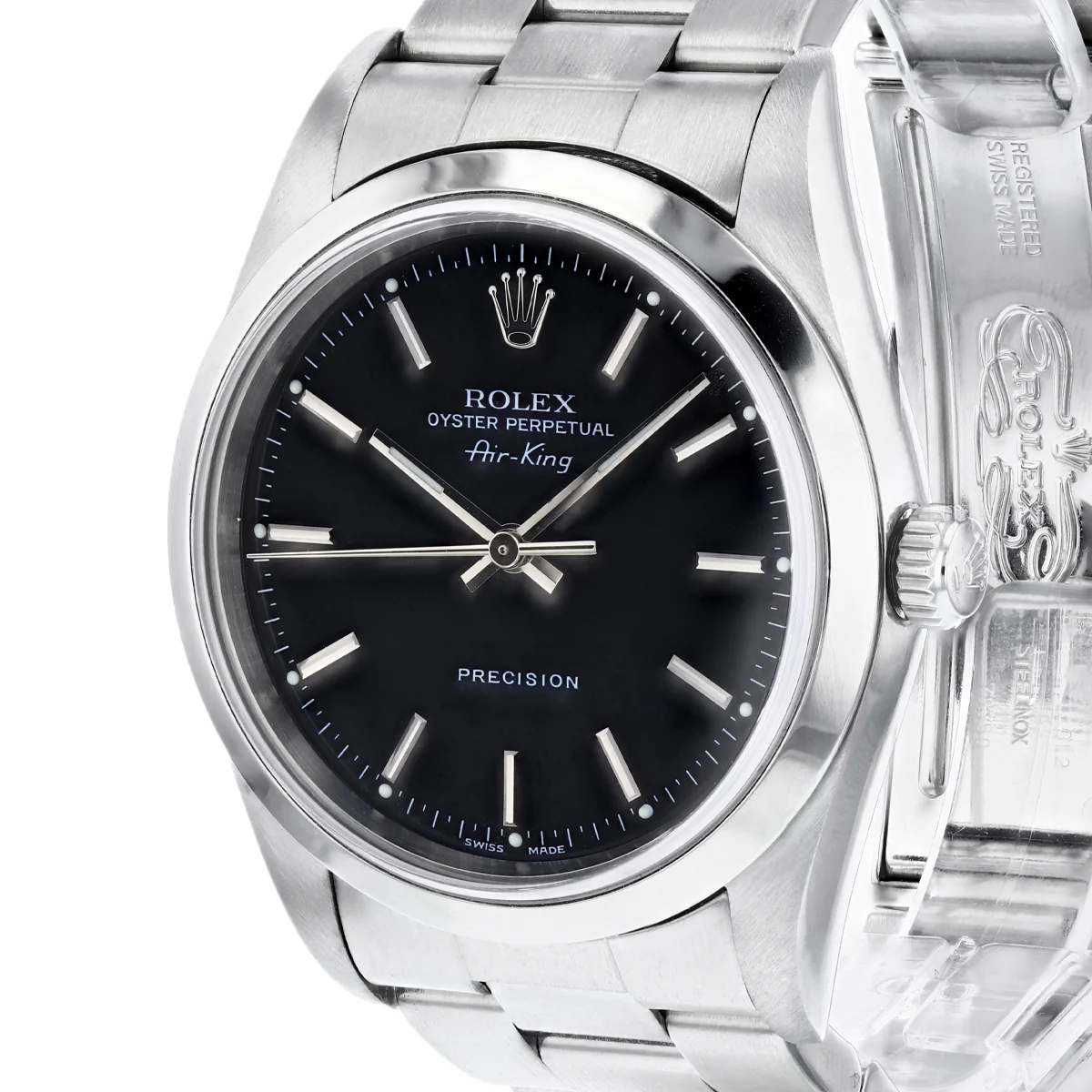 Rolex, Air-King 34, Oystersteel | Pre-Owned | 15200 - 1996 - Image 3