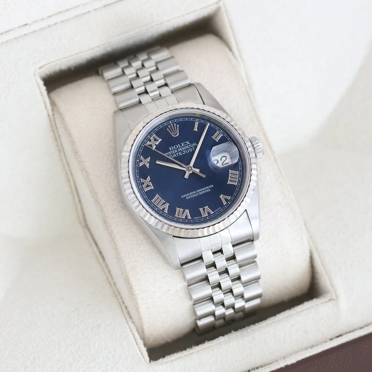 Rolex, Datejust 36, White Rolesor | Pre-Owned | 16234 - 1999 - Image 8