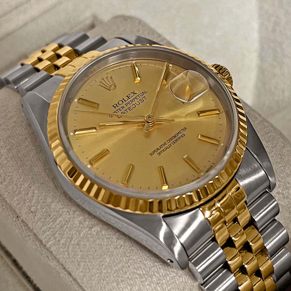 Rolex, Datejust 36, Yellow Rolesor | Pre-Owned | 16233 - 1992 - Image 8