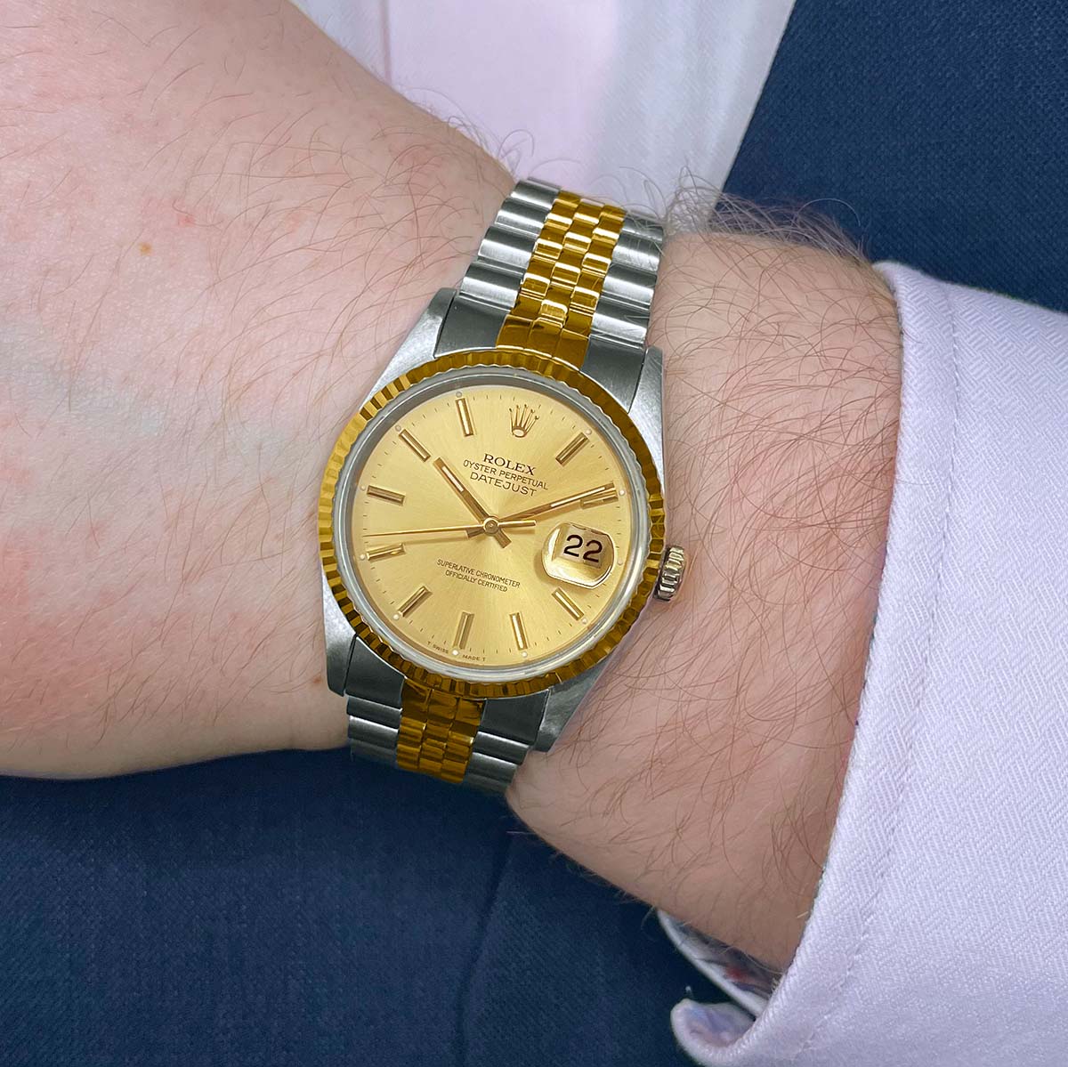 Rolex, Datejust 36, Yellow Rolesor | Pre-Owned | 16233 - 1992 - Image 9