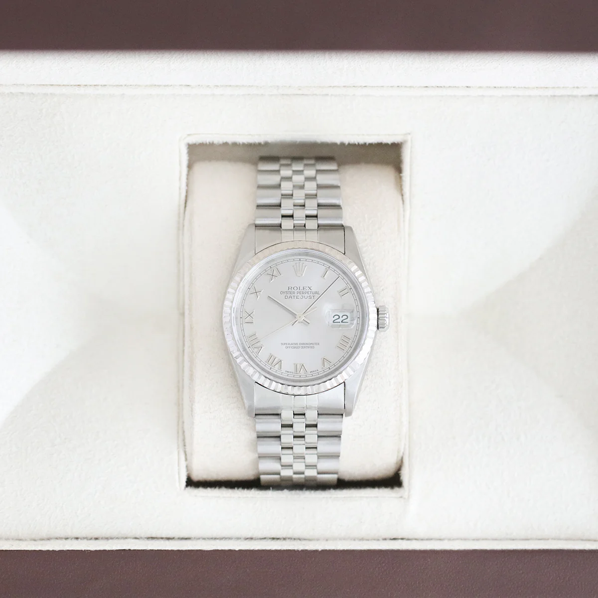 Rolex, Datejust 36, White Rolesor | Pre-Owned | 16234 - 1996 - Image 7