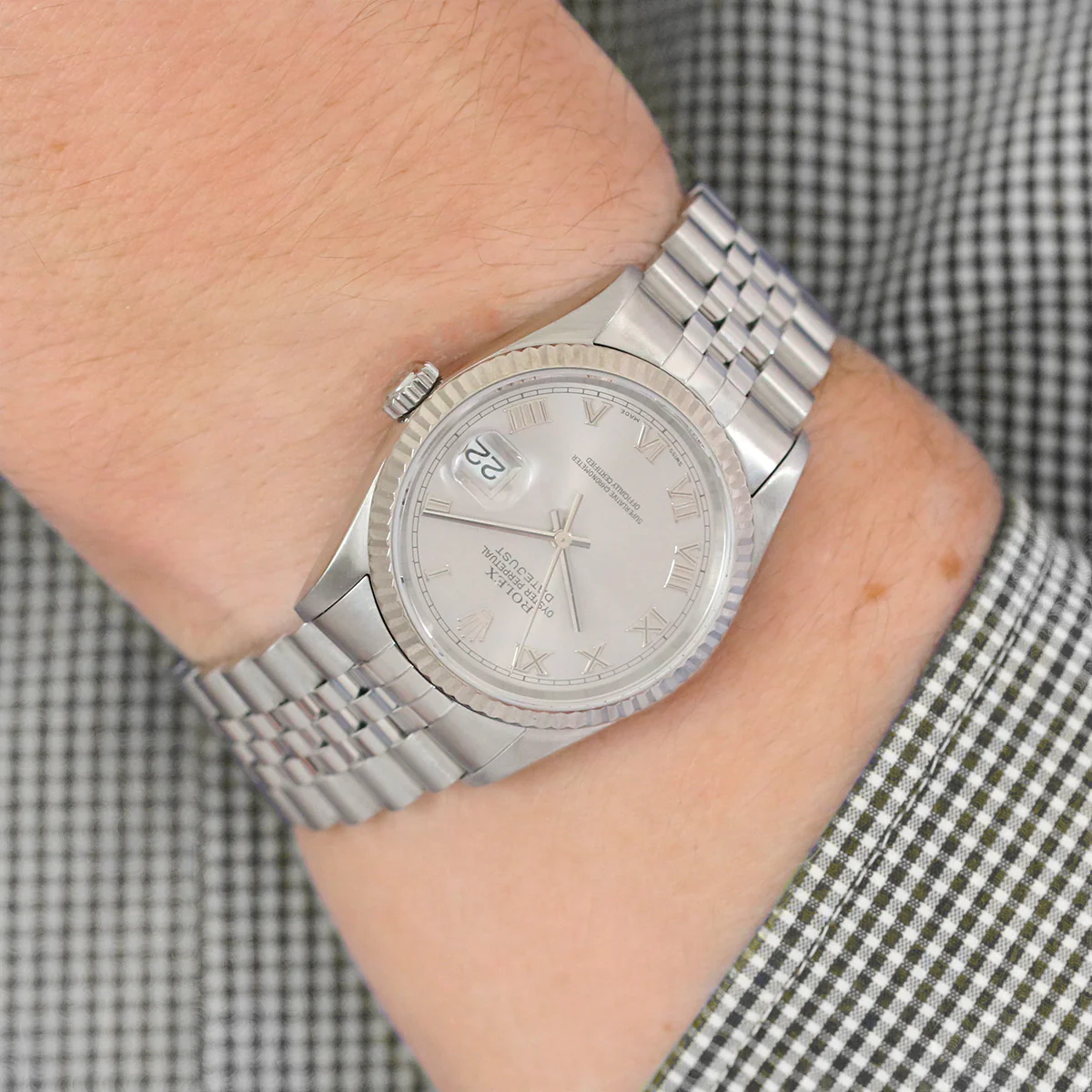 Rolex, Datejust 36, White Rolesor | Pre-Owned | 16234 - 1996 - Image 9
