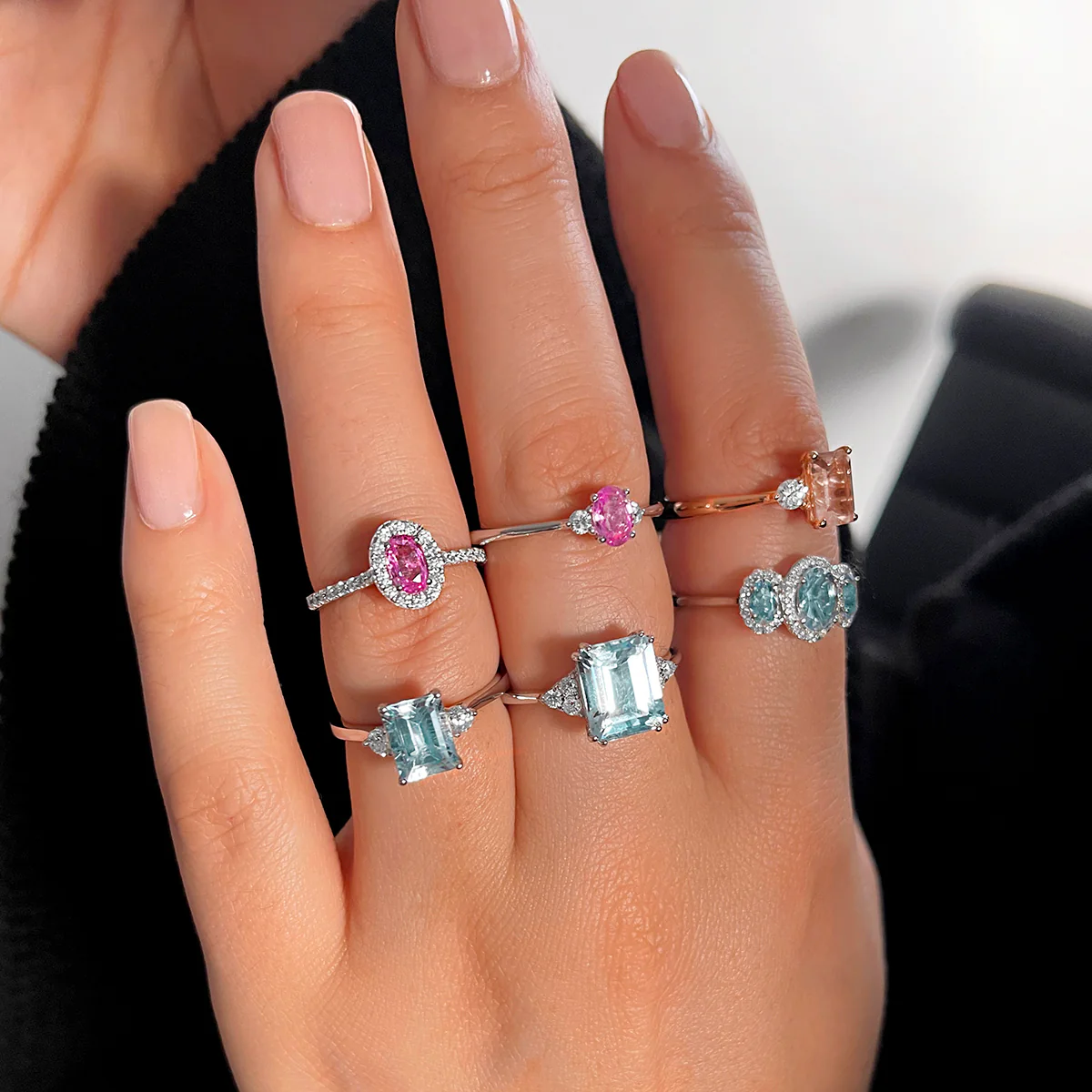 Rosa Mer Collection 0.66ct Pink Sapphire & Diamond Ring - Image 5