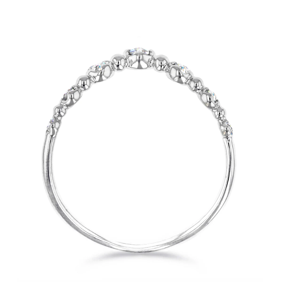 Rosa Mer Collection 0.71 Pink Sapphire and Diamond Tiara Ring Set - Image 6