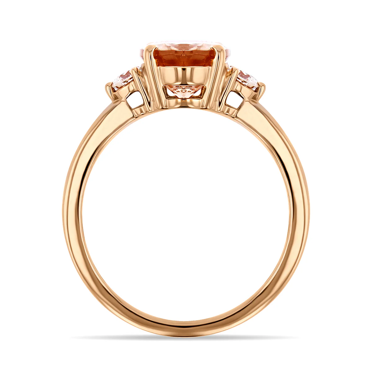Rosa Mer Collection 1.71ct Morganite & Diamond Ring | 18K Rose Gold - Image 7