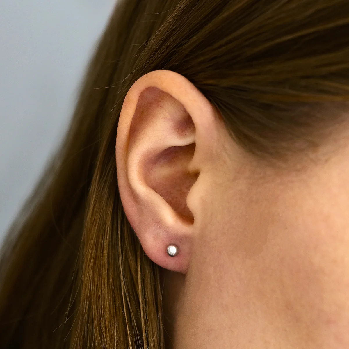 Soleil Collection 5mm Ball Stud Earrings | 9K White Gold - Image 6