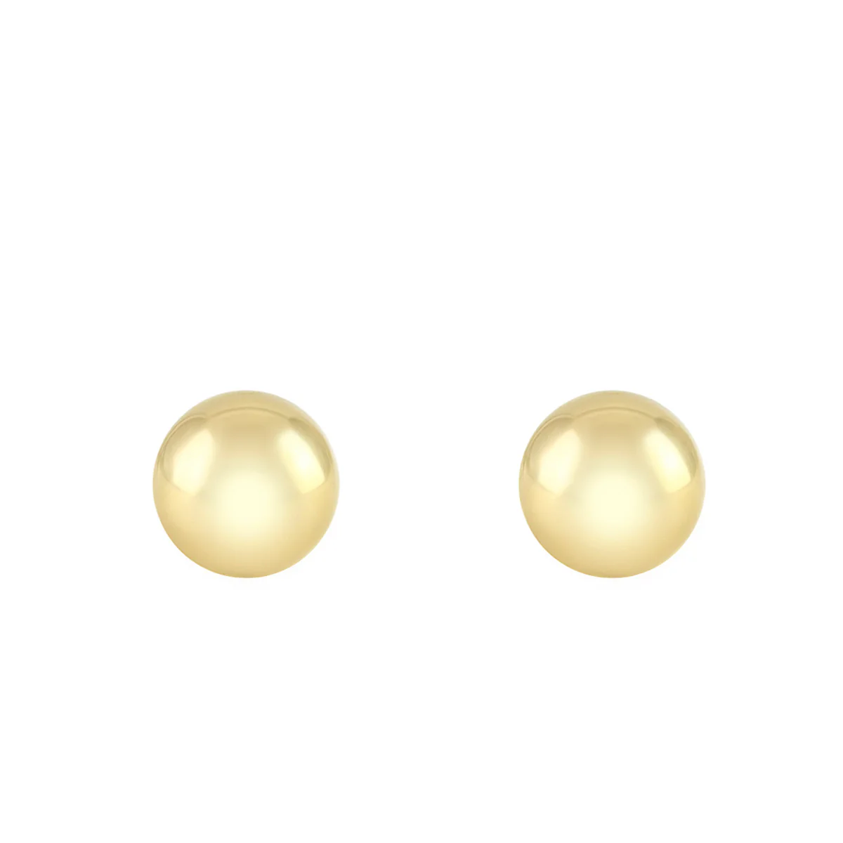 Soleil Collection 5mm Ball Stud Earrings | 9K Yellow Gold - Image 2