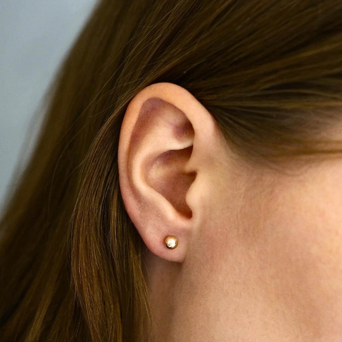 Soleil Collection 5mm Ball Stud Earrings | 9K Yellow Gold - Image 5