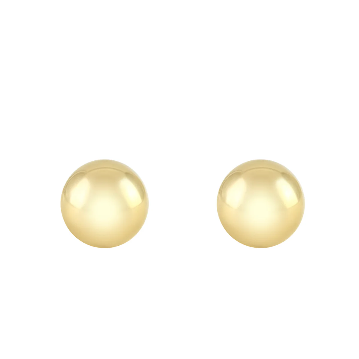 Soleil Collection 6mm Ball Stud Earrings | 9K Yellow Gold - Image 2