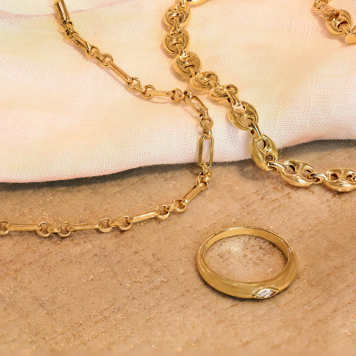 Soleil Collection 7.5" Fancy Link Bracelet | 9K Solid Yellow Gold - Image 5