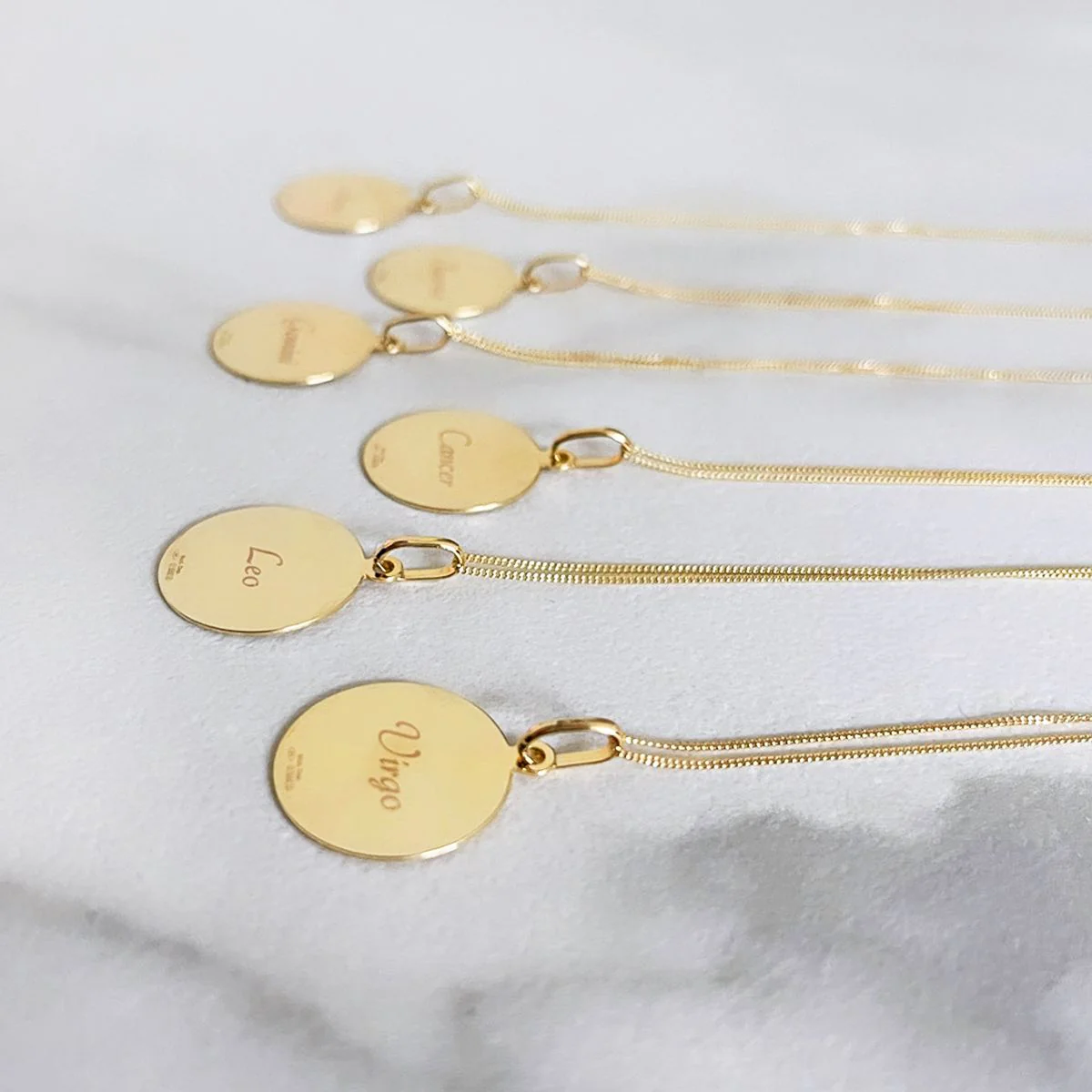 Soleil Collection Diamond Letter and Star Sign Pendant | 9K Solid Yellow Gold - Image 6