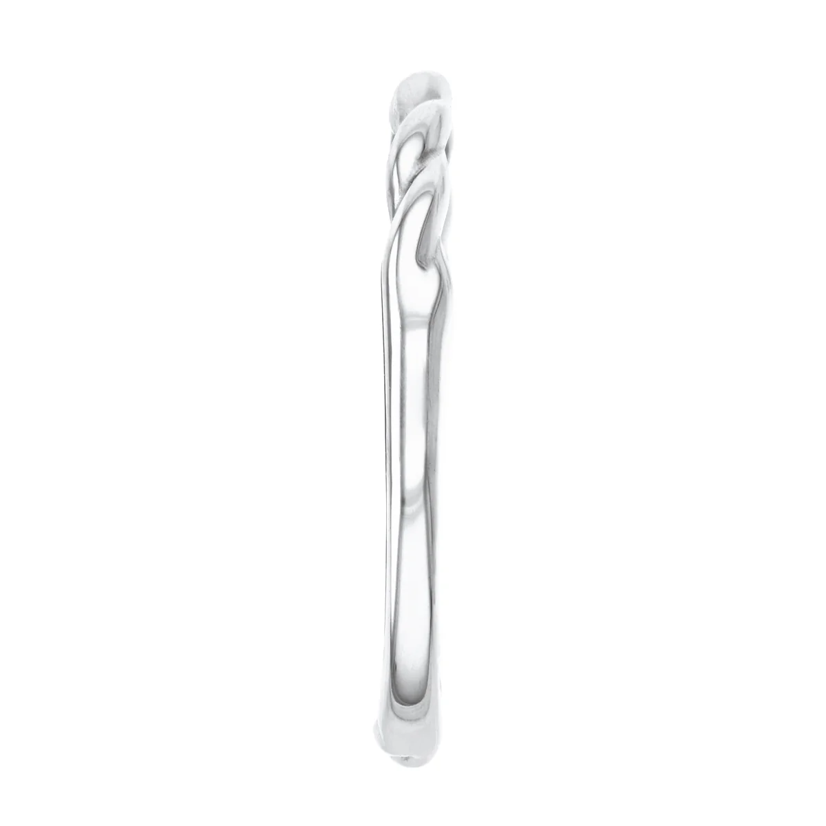 Soleil Collection Fine Twist Ring | 9K Solid White Gold - Image 4