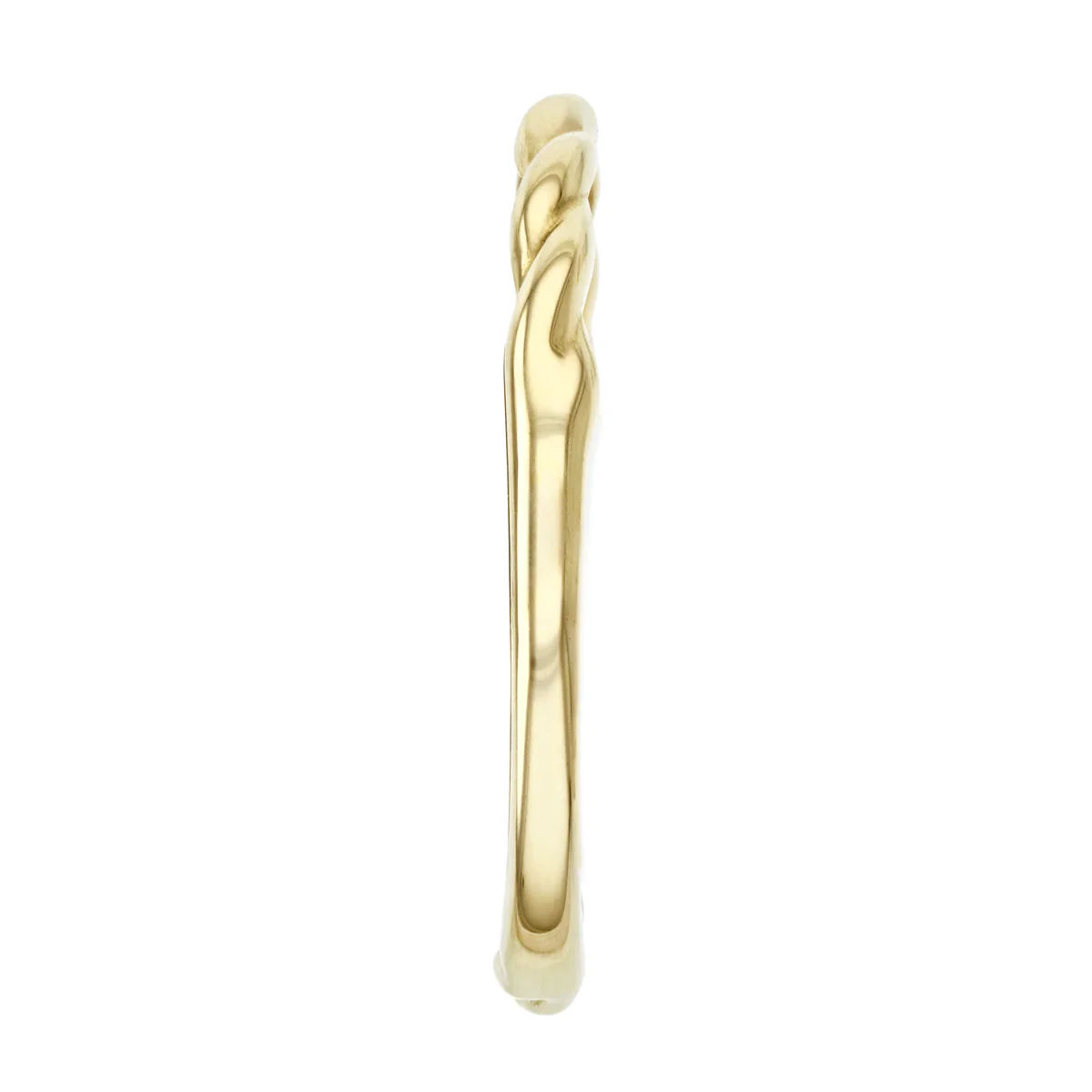 Soleil Collection Fine Twist Ring | 9K Solid Yellow Gold - Image 4