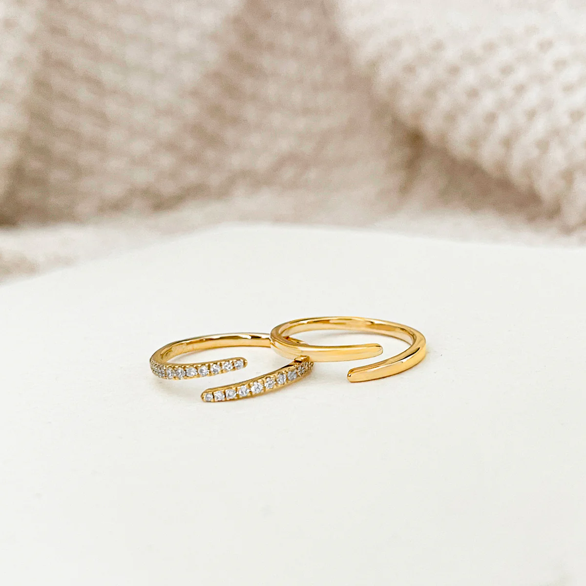 Soleil Collection Gold Wrap Ring | 9K Solid Yellow Gold - Image 8