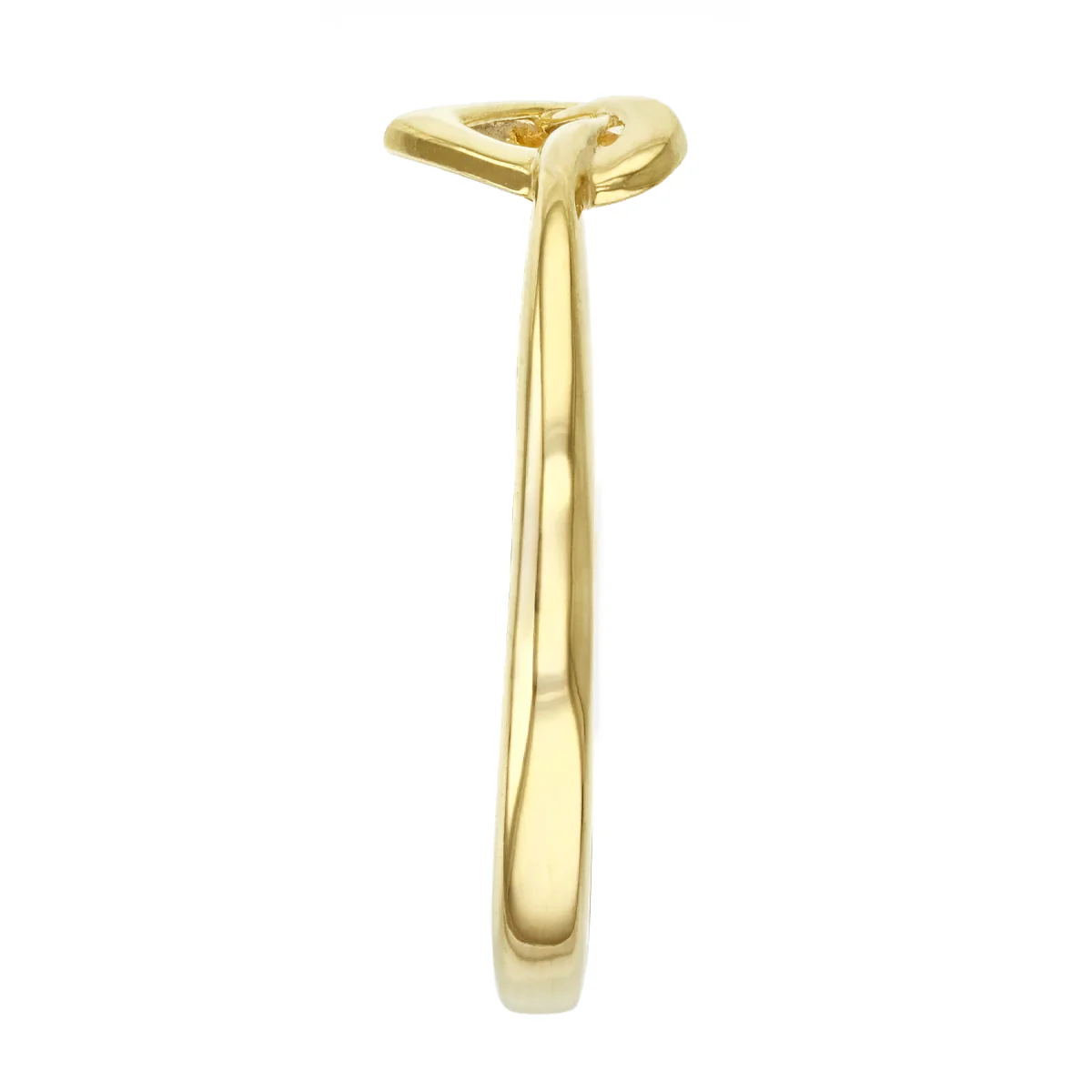 Soleil Collection Infinity Heart Ring | 9K Solid Yellow Gold - Image 3