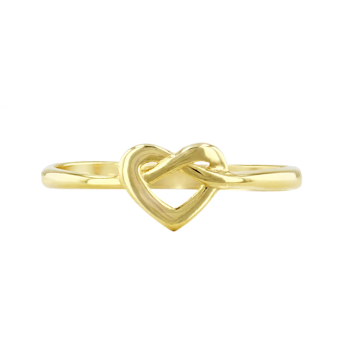 Soleil Collection Infinity Heart Ring | 9K Solid Yellow Gold - Image 4