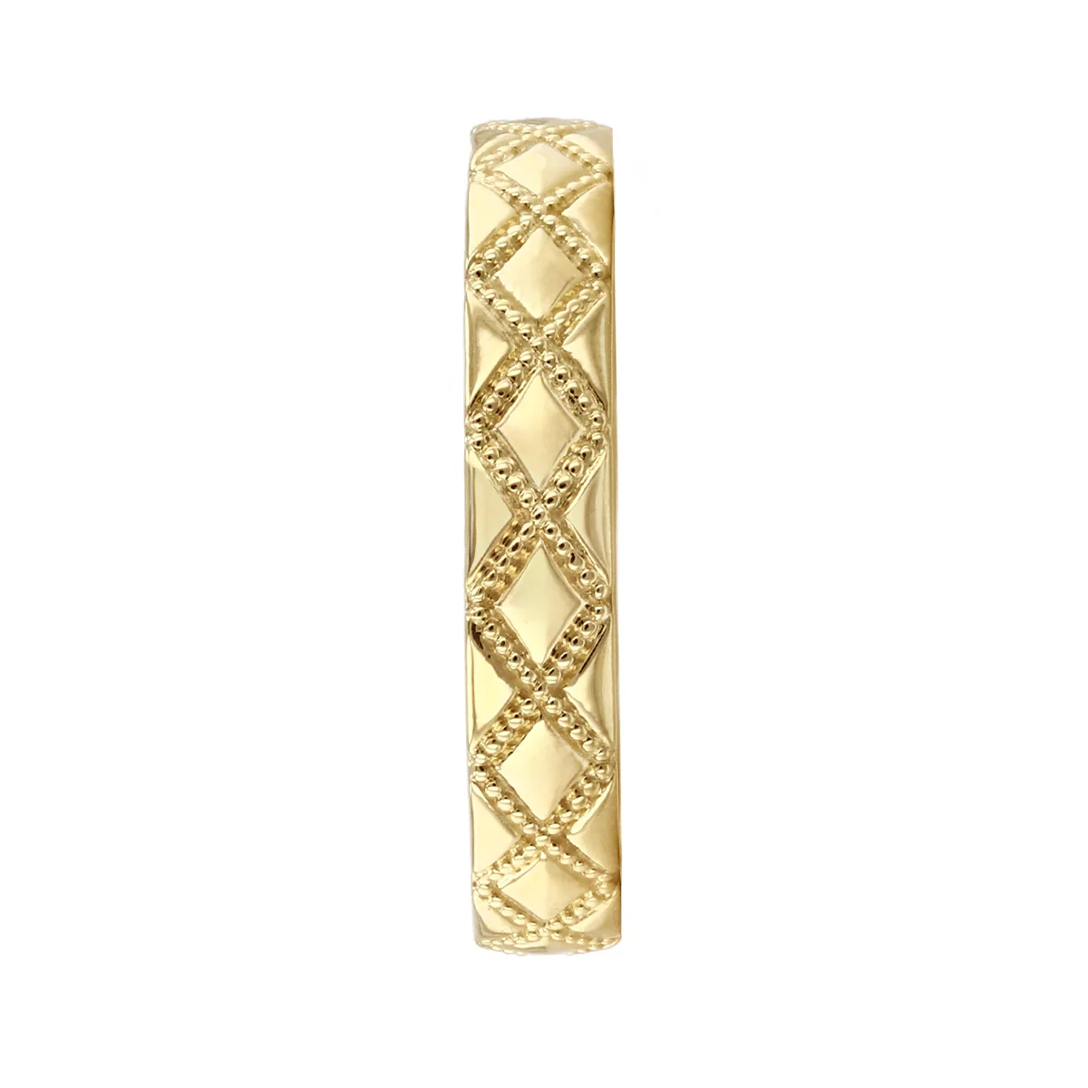 Soleil Collection Diamond Shaped Patterned Dress Ring | 9K yellow Gold - Image 4