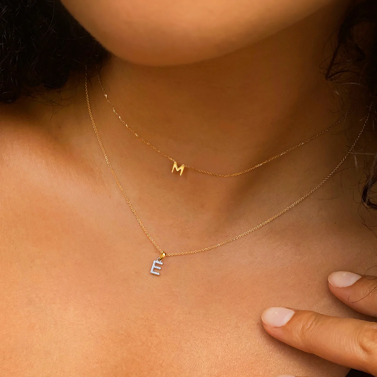 Everyday Diamonds Collection Diamond Letter Necklace | 9K Yellow Gold - Image 7