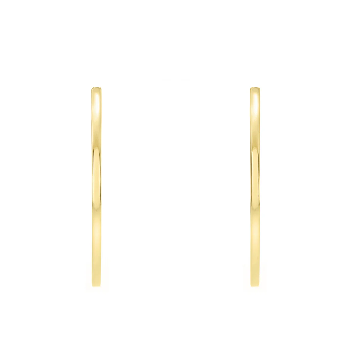 Soleil Collection Square Hoop Earrings | 9K Solid Yellow Gold - Image 3