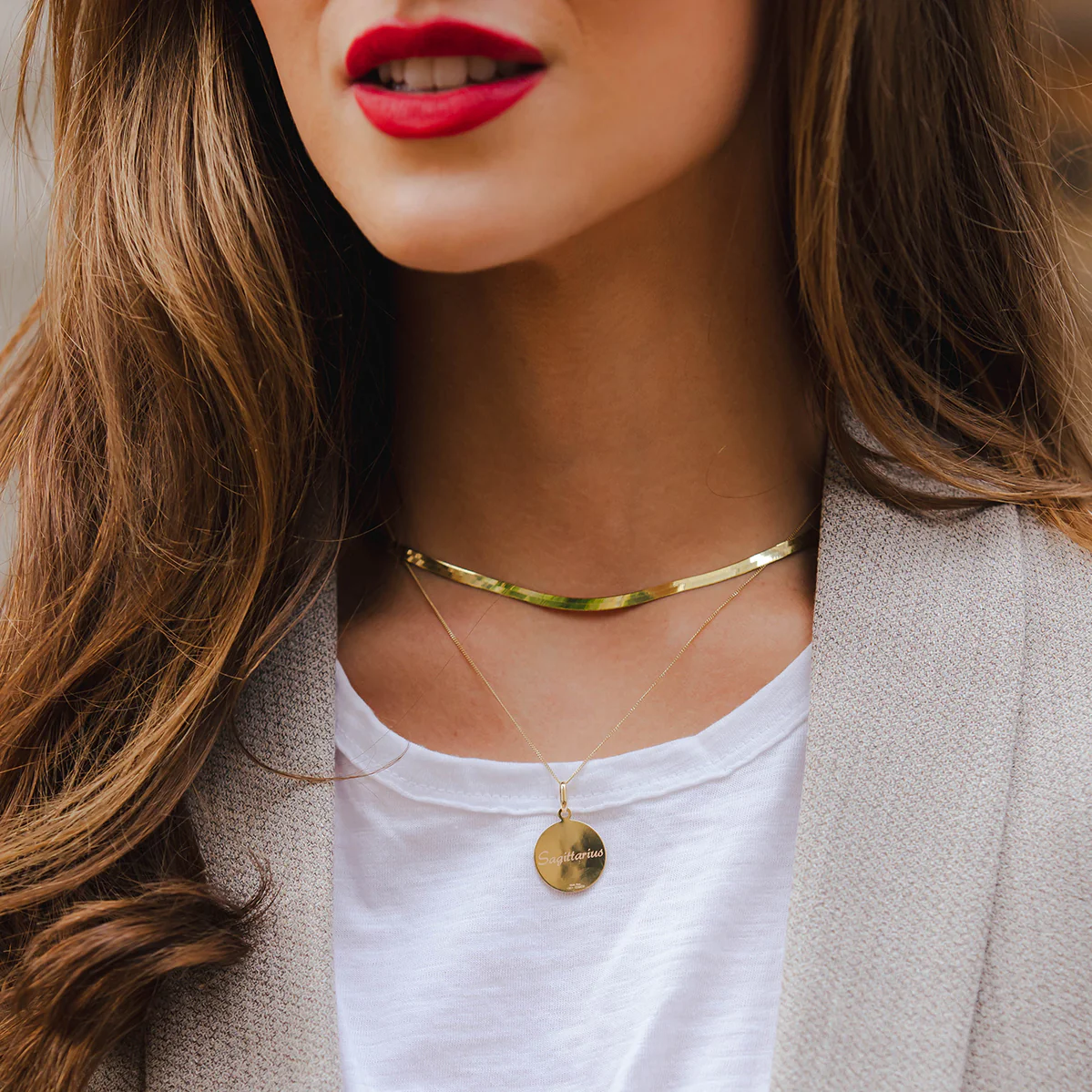 Soleil Collection Star Sign Disc Pendant | 9K Solid Yellow Gold - Image 10