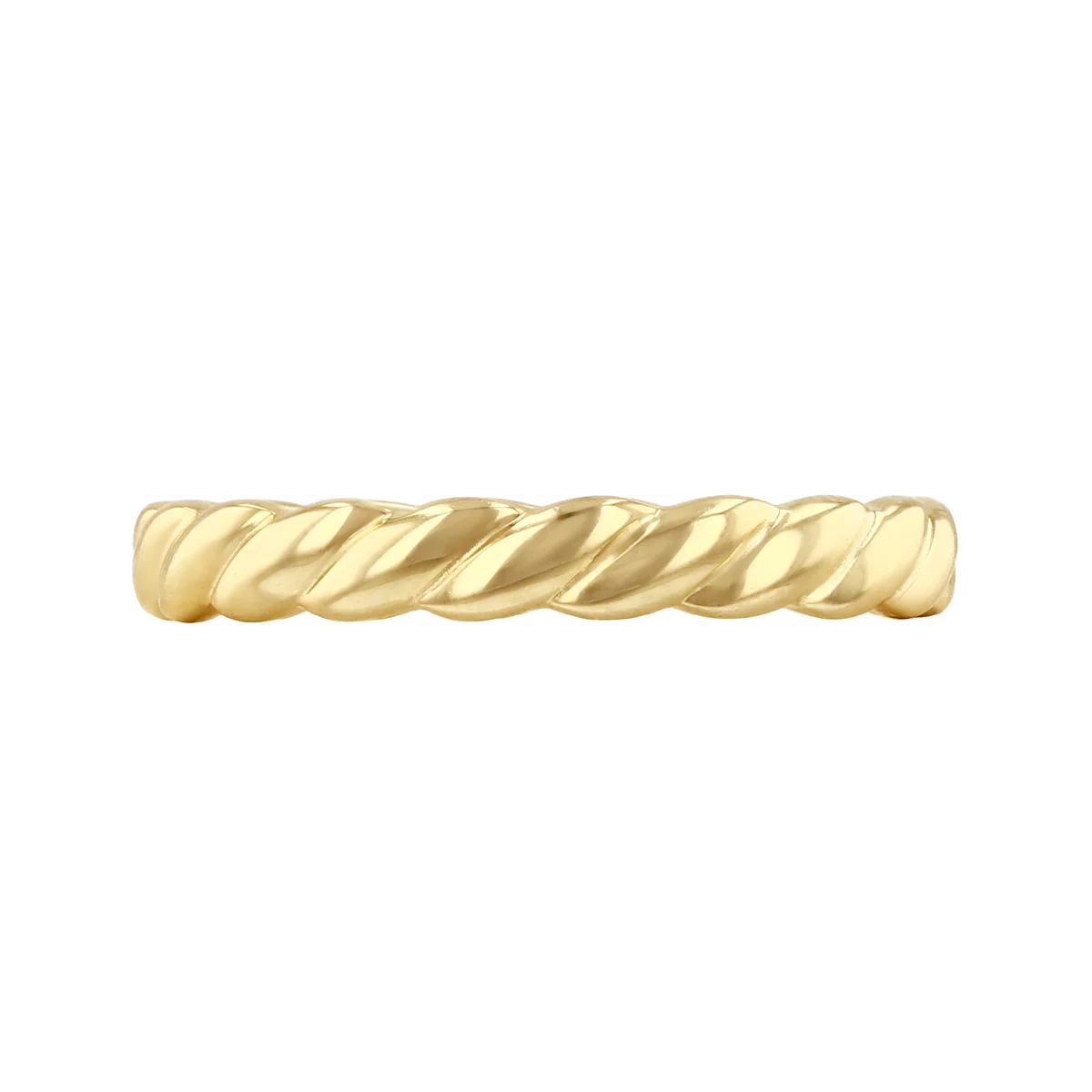 Soleil Collection Twisted Rope Dress Ring | 9K Yellow Gold - Image 2