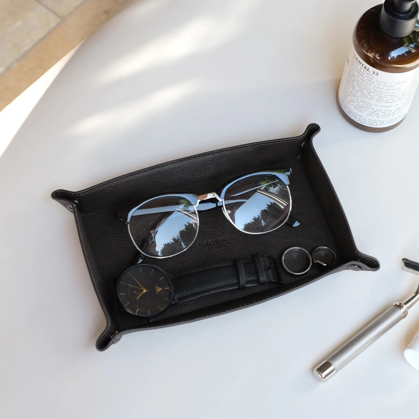 Stackers Mens Small Black Catchall - Image 3